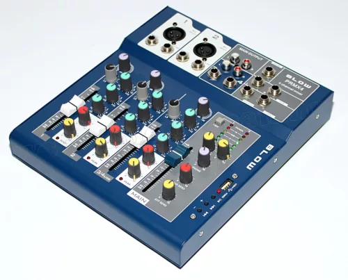 Audió 4 csatornás DJ és Karaoke Keverőpult USB MP3 lejátszóval PRMX4