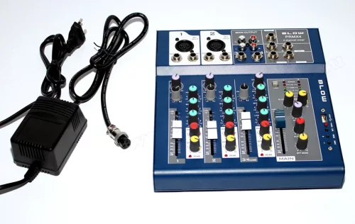 Audió 4 csatornás DJ és Karaoke Keverőpult USB MP3 lejátszóval PRMX4