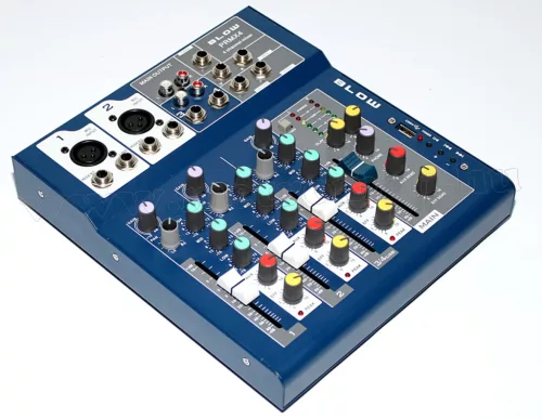 Audió 4 csatornás DJ és Karaoke Keverőpult USB MP3 lejátszóval PRMX4