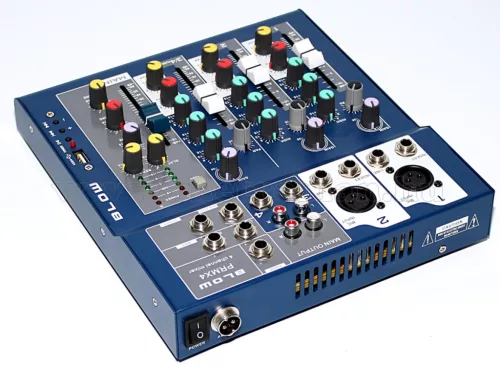 Audió 4 csatornás DJ és Karaoke Keverőpult USB MP3 lejátszóval PRMX4