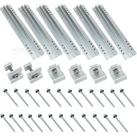 Napelem tartó rögzítőkészlet fém tetőhöz MPS04