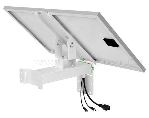60 Wattos napelem panel beépített 20Ah Lítium akkumulátorral megfigyelő kamerákhoz PSF60W20A-Li SOLAR