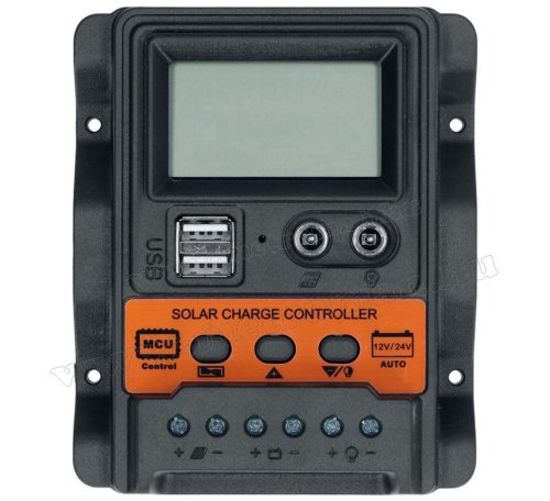 12V 220 Watt napelemes töltő szett töltésvezérlővel MPVMONO220W-1688-PWM MonoSolar
