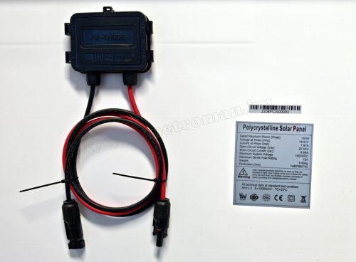 12V 150 Watt napelemes töltő szett töltésvezérlővel Poly Solar MPVPOLY150W-1688-PWM