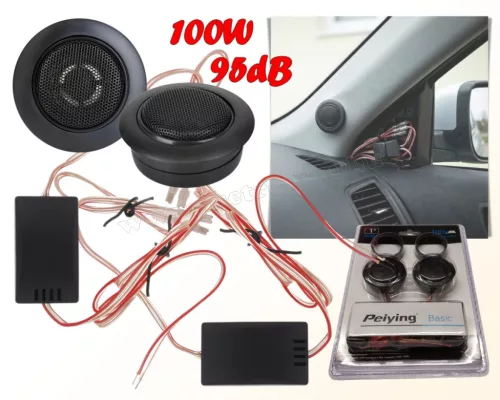 Autós magassugárzó hangváltóval 100W Peiying MPYT59