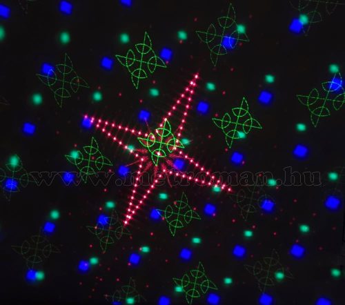 RGB LED és Lézer Diszkó Party fényeffekt MQ1RGB-PRO