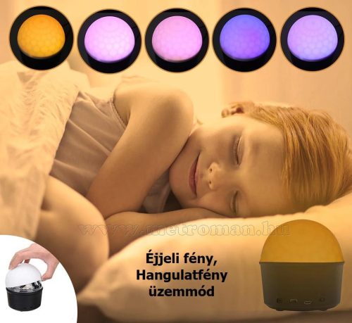 RGB LED Magic diszkó gömb fényeffekt Bluetooth zene lejátszó MQ201RGB-BT