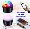 RGB LED Magic diszkó gömb fényeffekt Bluetooth zene lejátszó MQ201RGB-BT