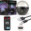 RGB LED Magic diszkó gömb fényeffekt Bluetooth zene lejátszó MQ32RGB-BT