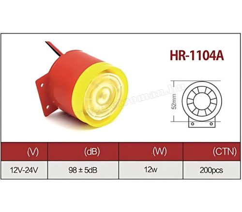 Teherautó tolatásjelző hangjelző csipogó MR1104