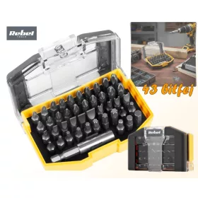 44 részes Mágneses bit fej készlet Rebel MRB1105