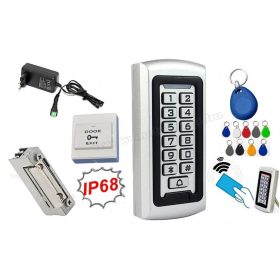   Komplett Kártyás és kódzáras Beléptető szett mágneszárral RFID-208-IP68 EX