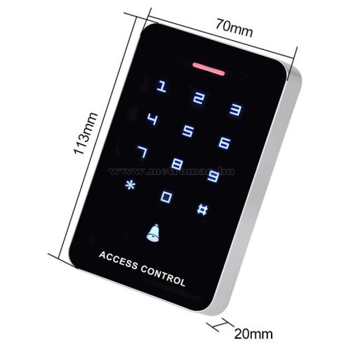 Érintőgombos kód és kártyás beléptető RFID-M226