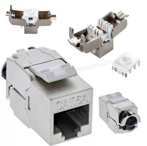 Szerszám nélkül szerelhető RJ45 csatlakozó aljzat MRJ10CAT6A