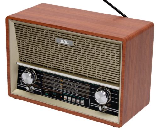 Asztali retro rádió és USB/SD MP3 Bluetooth Multimédia Zenelejátszó RRT 4B