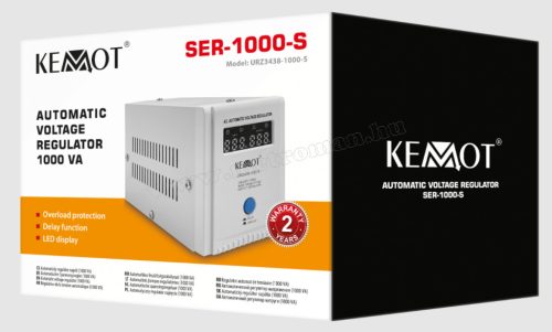 Automata hálózati feszültség stabilizátor 230V Kemot SER-1000S