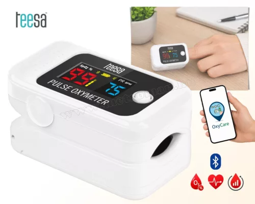 Teesa PX70 Bluetooth pulzoximéter, véroxigén és szaturáció mérő MSA8071
