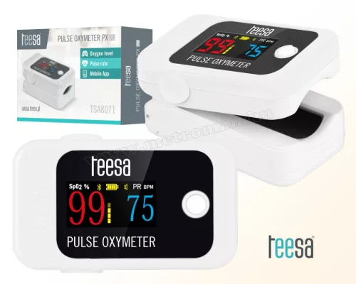 Teesa PX70 Bluetooth pulzoximéter, véroxigén és szaturáció mérő MSA8071