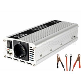   Feszültségátalakító, inverter, 12/230V 1000/2000 Watt, SAI 2000 USB