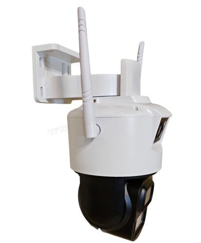 4G IP kamera, mobilnetes SIM kártyás kültéri biztonsági kamera MSC07-4G-EU-PTZ DUAL-CAM V380PRO