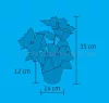 LED-es mikulásvirág dekoráció SCF 5