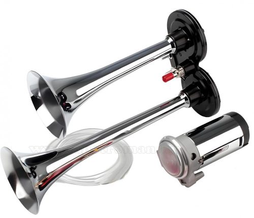 Elektromos kompresszoros nagyhangerejű hajókürt MSH4-DUAL