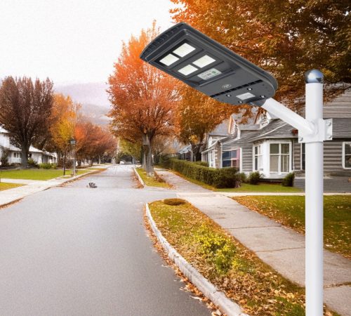 Oszlopra szerelhető napelemes kültéri lámpa, Utcai LED lámpa MSL210