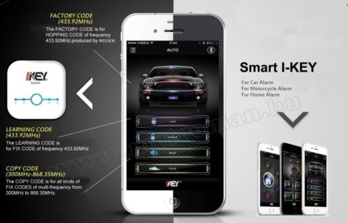 Android iPhone Okos telefonos  központi zár  távirányító modul Smart I-Key1 BT