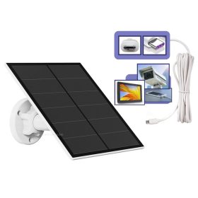   Napelemes telefon és kamera töltő 5W micro USB és USB-C csatlakozással MSOLAR5V-USBC