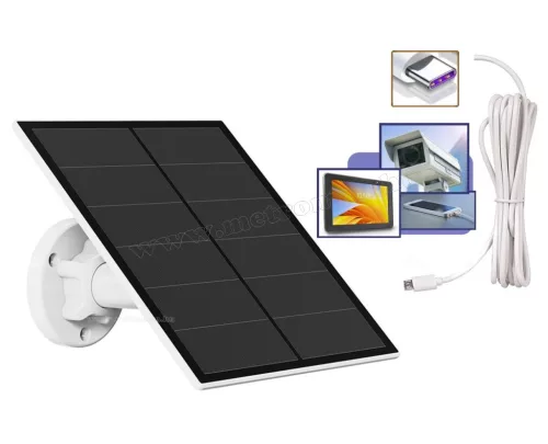 Napelemes telefon és kamera töltő 5W USB-C csatlakozással MSOLAR5V-USBC