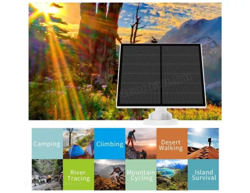 Napelemes telefon és kamera töltő 5W USB-C csatlakozással MSOLAR5V-USBC