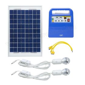   Hordozható napelemes töltő beépített akkumulátorral és LED világítással GreenHouse H01