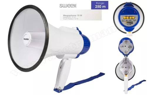 Kézi hangosbeszélő, megaphone SWMEGA10 10W