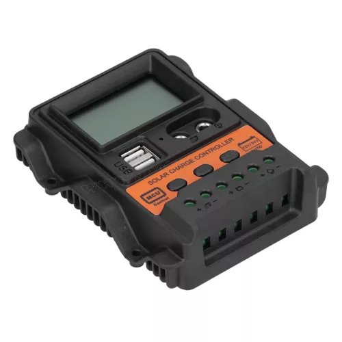 12V 200 Watt napelemes töltő szett töltésvezérlővel Solarfam MSZ-200W-S-Black-1688-PWM MonoSolar