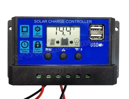 12V 400 Watt napelemes töltő szett töltésvezérlővel Solarfam MSZ-2X200W-S-Black-M0293-PWM MonoSolar