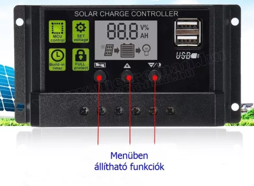 12V 400 Watt napelemes töltő szett töltésvezérlővel Solarfam MSZ-2X200W-S-Black-M0293-PWM MonoSolar