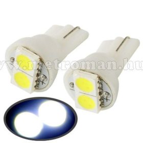   Autós LED izzó, 2 db szuperfényes SMD LED-del, T102SMD5050LED