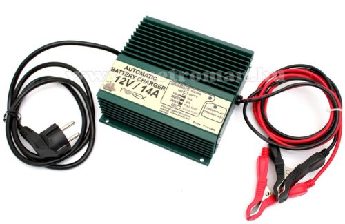 Beépíthető intelligens automata autó - hajó akkumulátor töltő, csepptöltő Forex T1214B