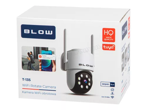 Vezeték nélküli kültéri WIFI kamera 5 Mpixel BLOW T135-PTZ TuyaSmart