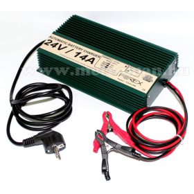   Beépíthető intelligens automata autó - Teherautó, hajó akkumulátor töltő, csepptöltő Forex T2414B