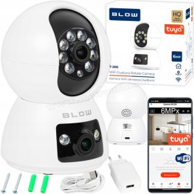   Vezeték nélküli Android iOS Wifi SD kártyás megfigyelőkamera MT266-DualCam TuyaSmart
