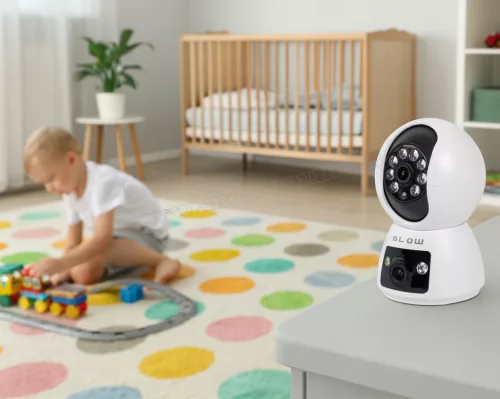 Vezeték nélküli Android iOS Wifi SD kártyás megfigyelőkamera MT266-DualCam TuyaSmart