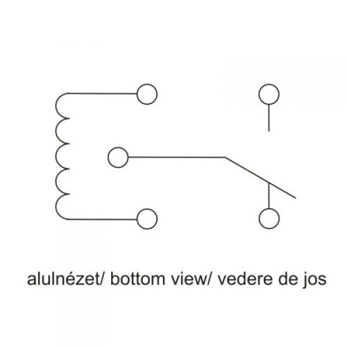Relé, 12 V  10 Amper, DRL nappali menetfény LED-hez is S3H-12-1C