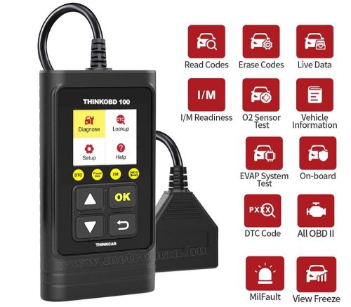 OBD2 hibakód olvasó, autó hibakód olvasó autódiagnosztika készülék THINKCAR THINKOBD 100