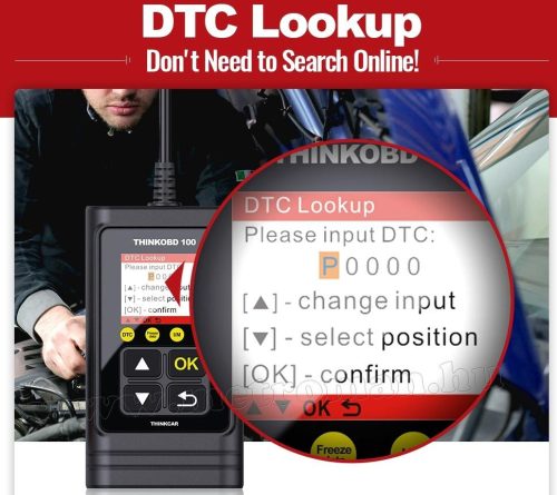 OBD2 hibakód olvasó, autó hibakód olvasó autódiagnosztika készülék THINKCAR THINKOBD 100
