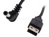 USB töltőkábel tápkábel DC 5,5/2,5 mm  MTUSBDC5525
