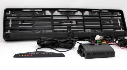 Rendszámtábla keretbe integrált tolatóradar Mlogic TP08