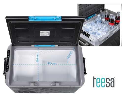 Autós kompresszoros Akkus Hűtőláda Fagyasztóláda 32L TSA6000 DC12/24V AC 230V + akku mód