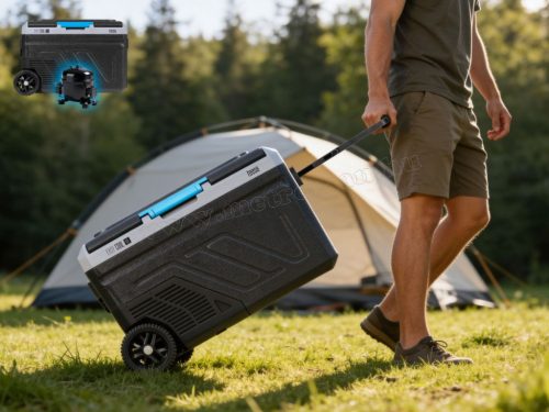 Autós kompresszoros Akkus Hűtőláda Fagyasztóláda 40L TSA6002BT DC12/24V AC 230V + akku mód