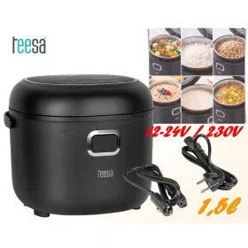   12V/24V szivargyújtós rizsfőző és multifőző – TEESA Multicooker 230V/12-24V TSA8091